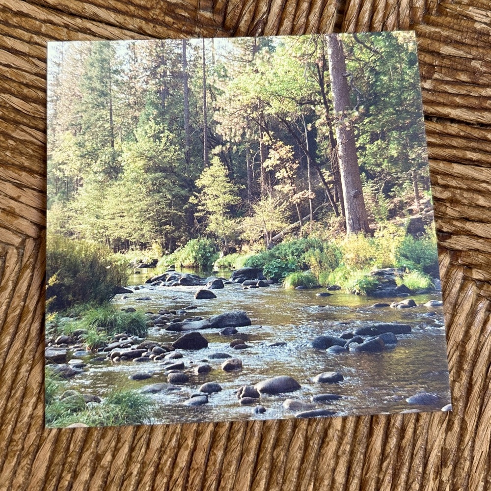 5x5 Art Print - Rugged Merced River in Yosemite - 35mm Film